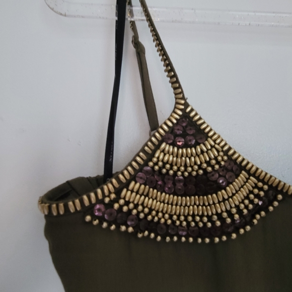 Jumpsuit with golden beads - Picture 4 of 9